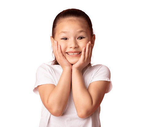 Happy child smiling